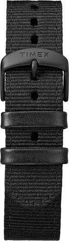 Timex Men's Expedition Scout Watch with Black Dial and Black Leather/Nylon Strap TW4B14200