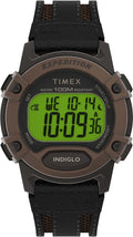 Timex Expedition Digital Watch with Black Leather Strap Watch TW4B24600