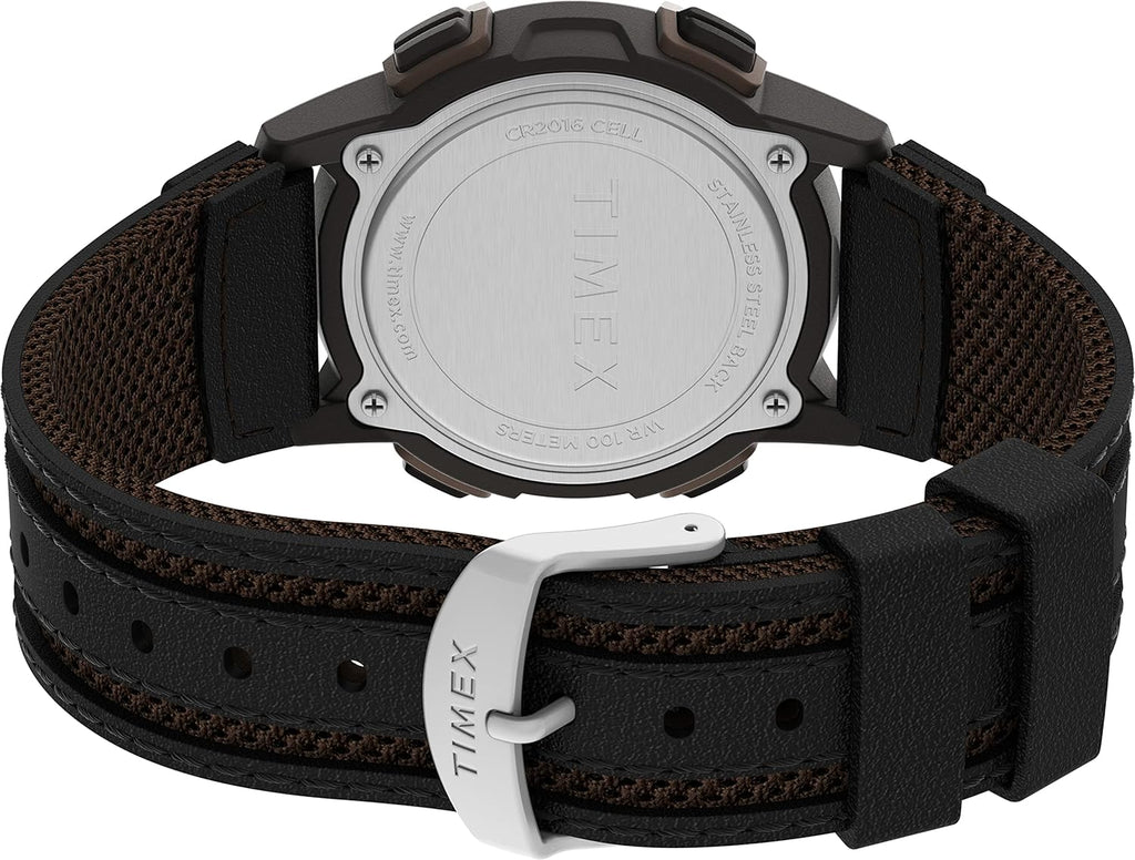 Timex Expedition Digital Watch with Black Leather Strap Watch TW4B24600