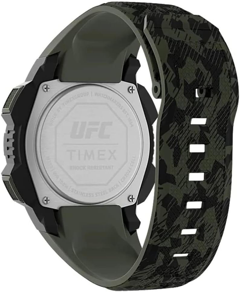 Timex Mens Digital Watch with Black Dial and Camo Strap TW4B27500
