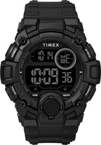 Timex A-Game Mens Digital Watch with Black Negative Dial and Black Resin Strap TW5M27400