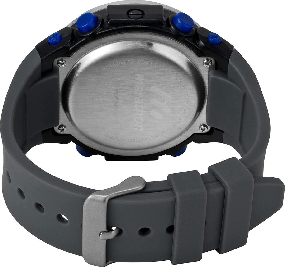 Timex Marathon Mens Digital Watch with Grey Resin Strap TW5M33000
