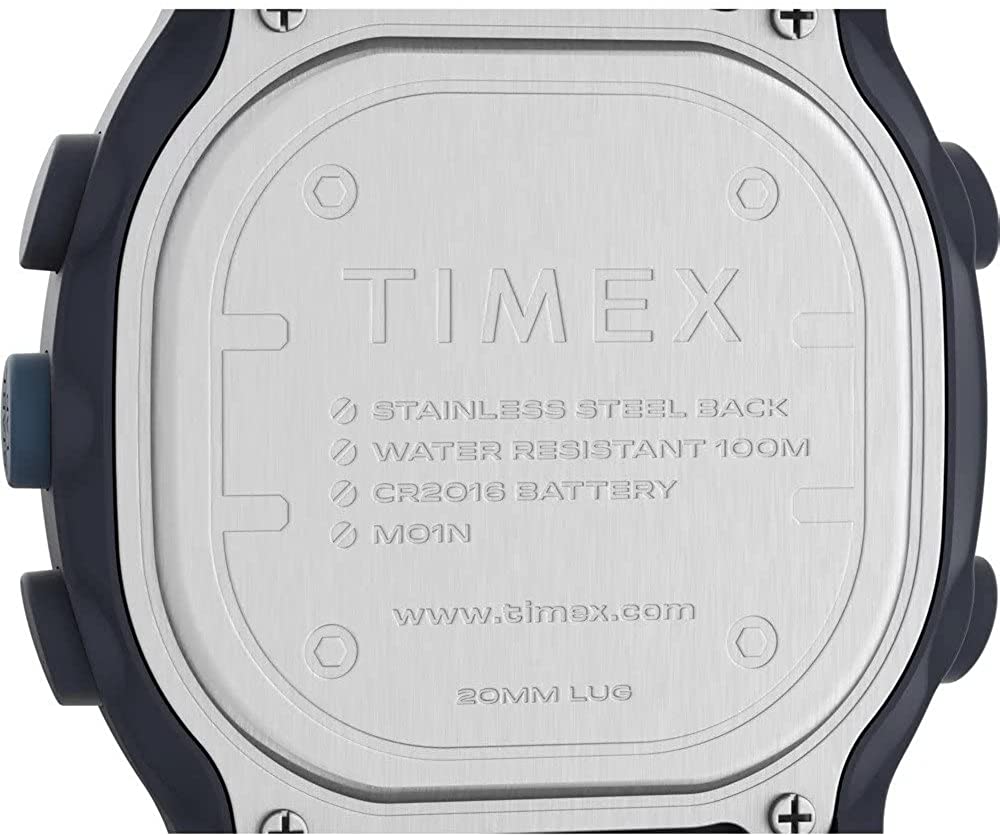 Timex Men's Digital Watch with Black Plastic Strap TW5M35500