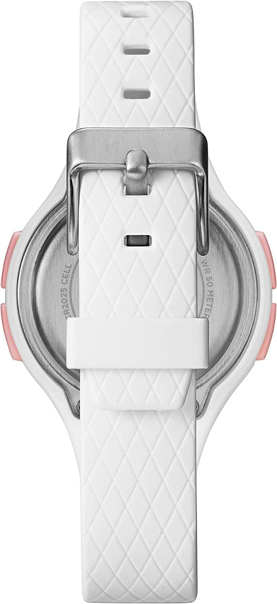 Timex Ladies Digital Watch with White Silicon Strap TW5M41900