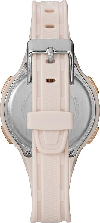 Timex Ladies Digital Watch with Cream Silicon Strap TW5M423009