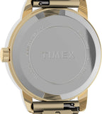 Timex Ladies Watch with Gold Plated Expanding Bracelet and Leather Strap TWG025300