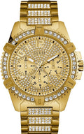 Guess Men's Watch with Gold Dial and Gold Bracelet U0799G2