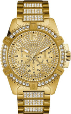 Guess Men's Watch with Gold Dial and Gold Bracelet U0799G2