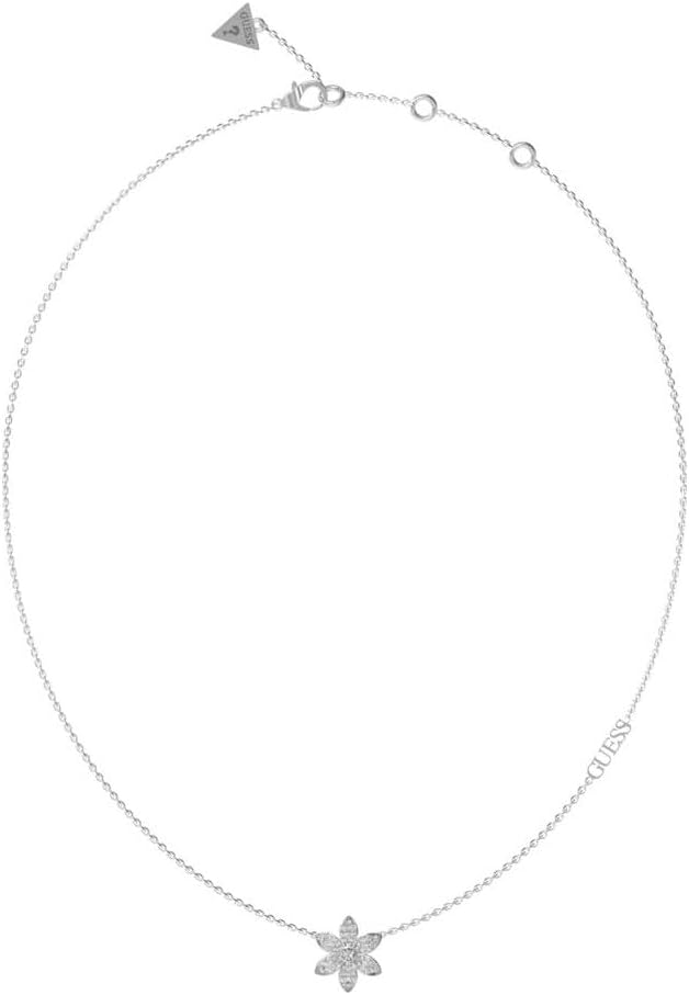 Guess White Lotus Ladies Necklace UBN04146RH