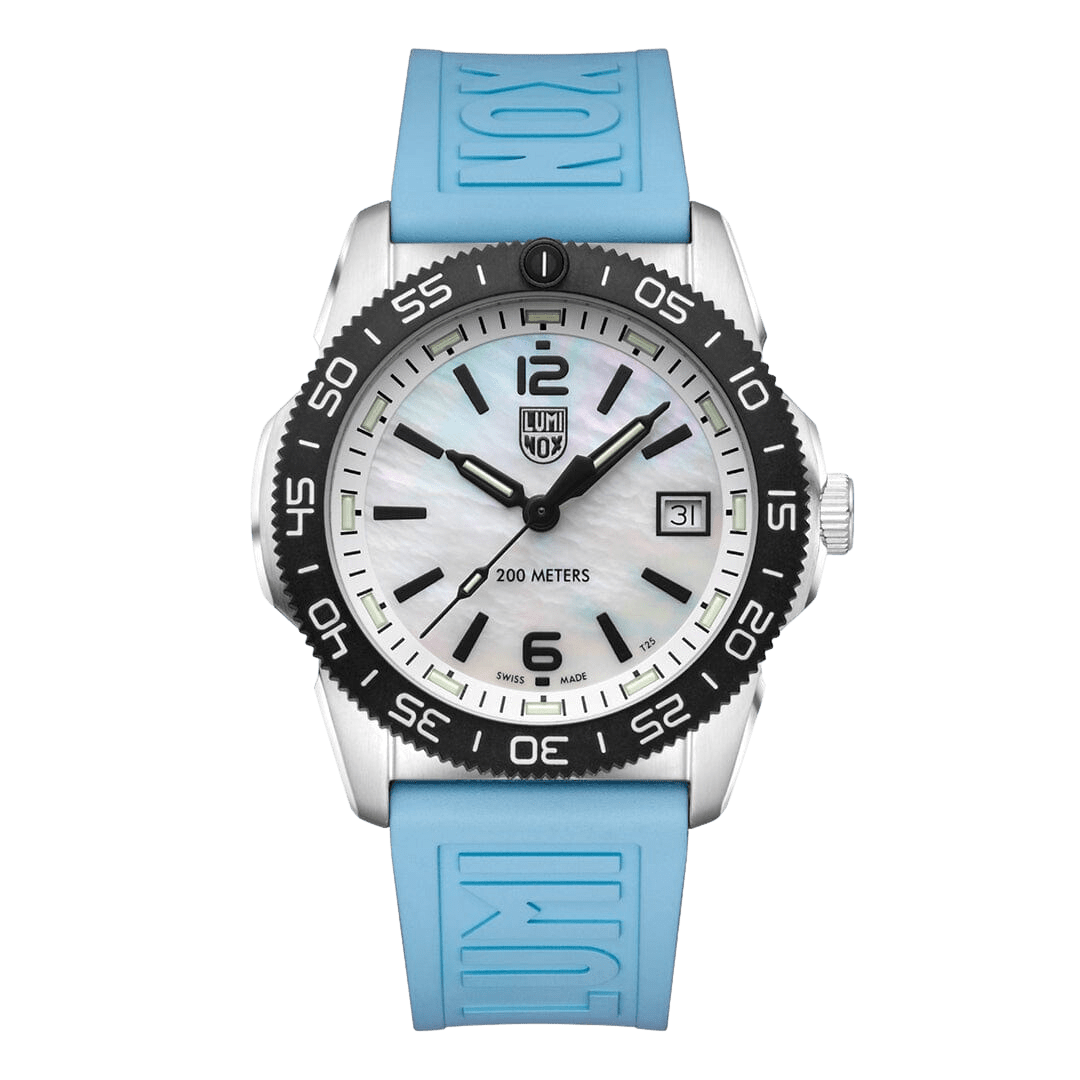 Luminox Pacific Diver Mens Watch with Mother of Pearl Dial and Blue Strap XS.3124M