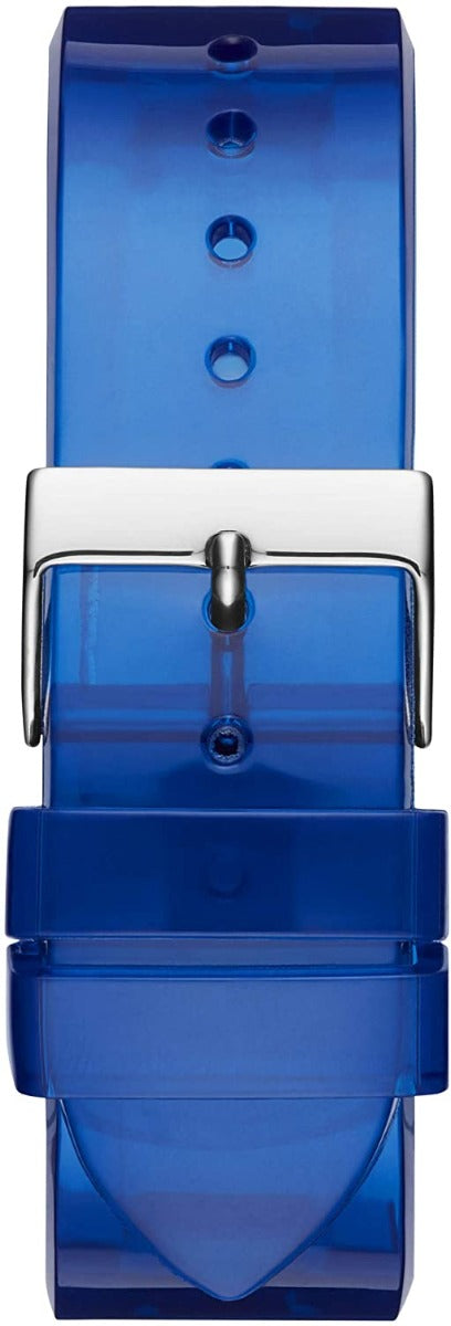 Guess X J Balvin Mens Watch with Blue Silicone Strap V1049M1