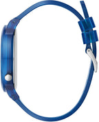 Guess X J Balvin Mens Watch with Blue Silicone Strap V1049M1