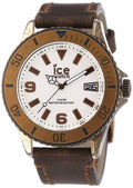 Ice-Watch Unisex Watch Analogue Quartz-Ice-Vintage Brown Big Brown Leather Strap Black Dial-VT.BN.B.L.13