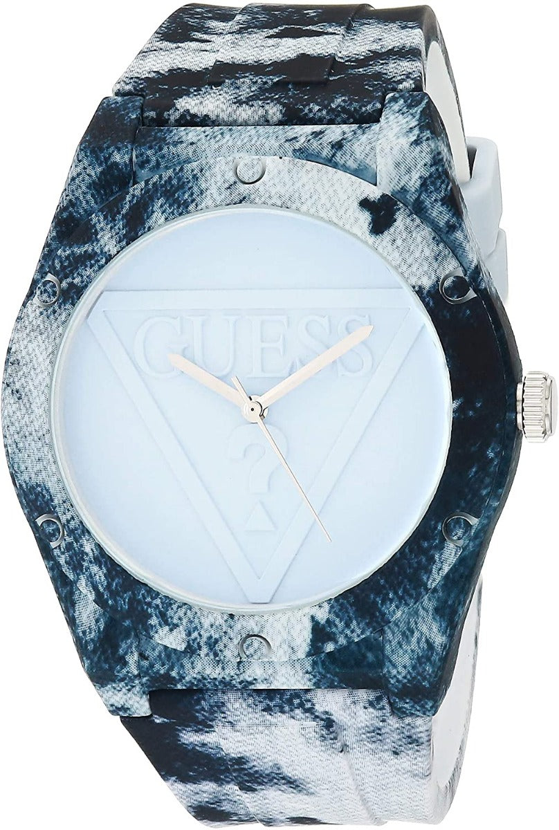 Guess Retro Pop Ladies Watch with Blue Silicone Strap W0979L14