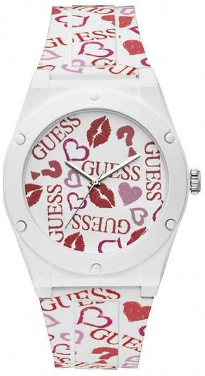 Guess Retro Pop Ladies Watch with White Silicone Strap W0979L19