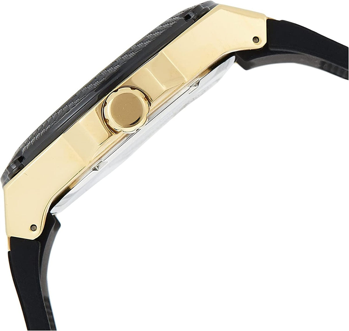 Guess Legacy Mens Watch with Black Dial and Black Resin Strap W1049G5