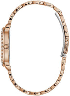 Guess Blush Ladies Watch with Rose Gold Bracelet and Silver Sunray Dial W1062L3