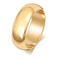 9ct Yellow Gold 7mm D Shape Wedding Band W107M