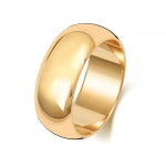 9ct Yellow Gold 8mm D Shape Wedding Band