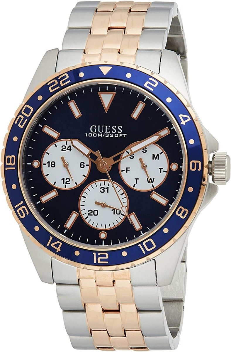Gwylio Dynion Guess Odyssey gyda Breichled Dôn Ddau W1107G3
