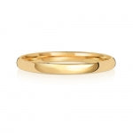 9ct Yellow Gold 2mm Court Wedding Band