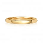9ct Yellow Gold 2mm Court Wedding Band