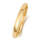 9ct Yellow Gold 2mm Court Wedding Band