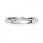 9ct White Gold 2mm Court Wedding Band