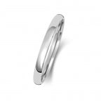 9ct White Gold 2mm Court Wedding Band