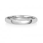 9ct White Gold 2.5mm Court Wedding Band