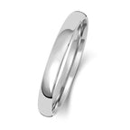9ct White Gold 2.5mm Court Wedding Band