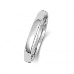 9ct White Gold 2.5mm Court Wedding Band