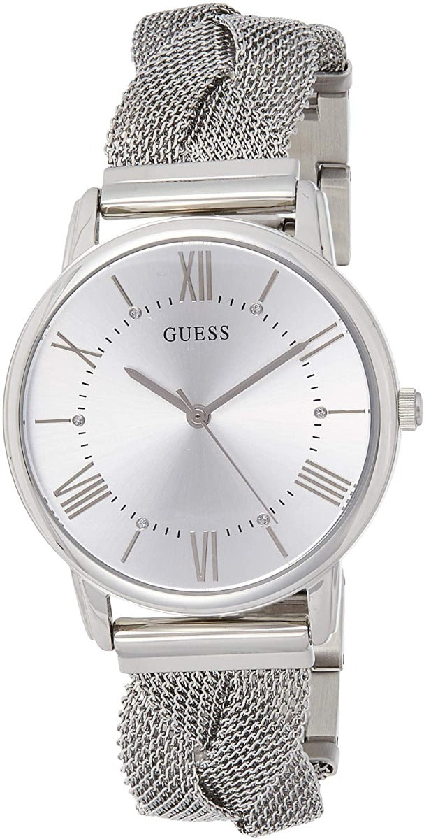 Guess Maiden Ladies Watch with Mesh Bracelet and Silver Dial W1143L1