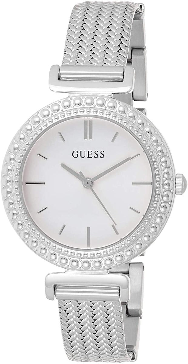 Guess Monroe Ladies Watch with White Dial and Silver Bracelet W1152L1