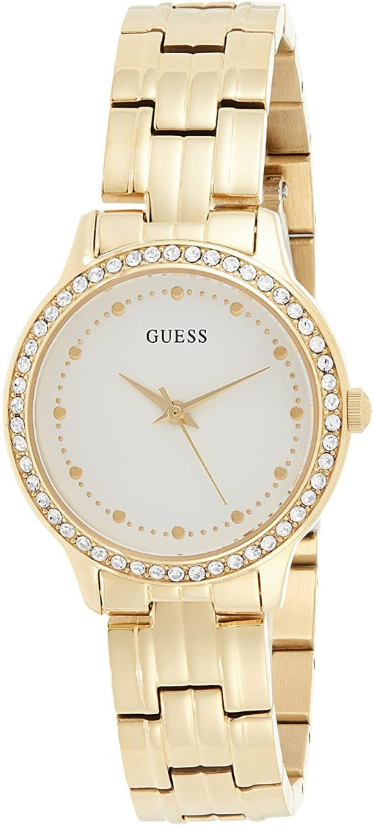 Gwylio Guess Chelsea Ladies gyda Breichled Aur W1209L2