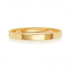 9ct Yellow Gold 2mm Flat Court Wedding Band