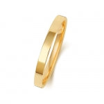 9ct Yellow Gold 2mm Flat Court Wedding Band