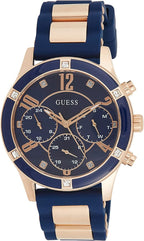 Guess Breeze Ladies Watch with Blue Dial and Blue Silicone Strap W1234L4
