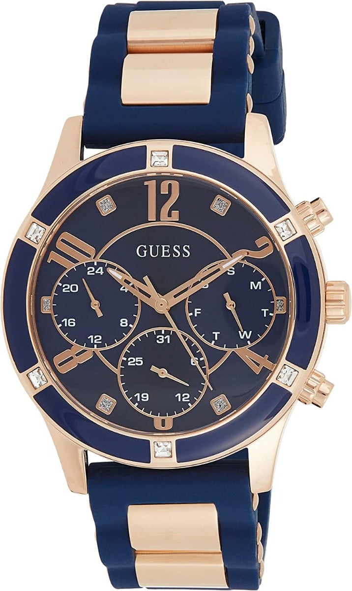 Guess Breeze Ladies Watch with Blue Dial and Blue Silicone Strap W1234L4