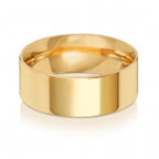 9ct Yellow Gold 8mm Flat Court Wedding Band