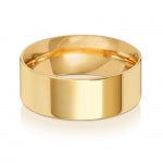 9ct Yellow Gold 8mm Flat Court Wedding Band