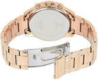 Guess Gemini Ladies Watch with White Sunray Dial and Rose Gold Bracelet W1293L3
