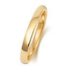 9ct Yellow Gold 2mm Soft Court Wedding Band