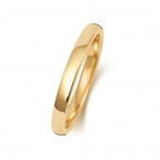 9ct Yellow Gold 2mm Soft Court Wedding Band