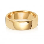 9ct Yellow Gold 6mm Soft Court Wedding Band