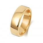 9ct Yellow Gold 6mm Soft Court Wedding Band