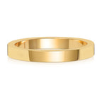 9ct Yellow Gold 2.5mm Flat Wedding Band