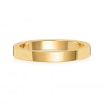9ct Yellow Gold 2.5mm Flat Wedding Band