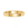 9ct Yellow Gold 2.5mm Flat Wedding Band