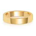 9ct Yellow Gold 4mm Flat Wedding Band
